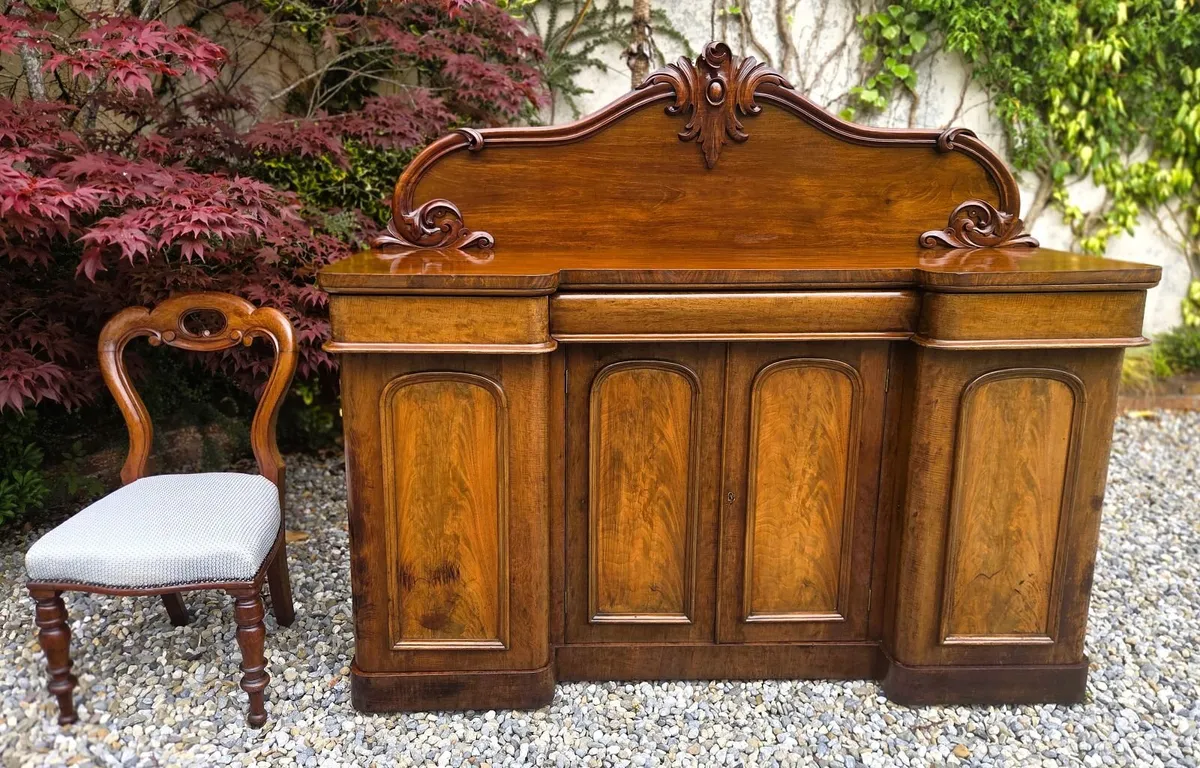 Victorian Breakfront Sideboard- Circa 1870 - Image 4
