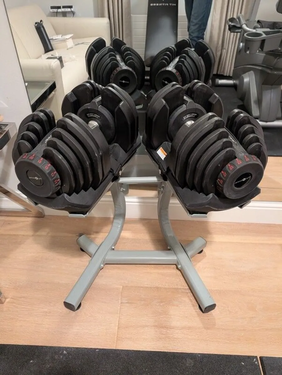 Premium Home Gym Setup: RPM Power 40kg Adjustable Dumbbells, Hit Fitness Pro 20 Bench & Heavy-Duty Rubber Mats - Image 1