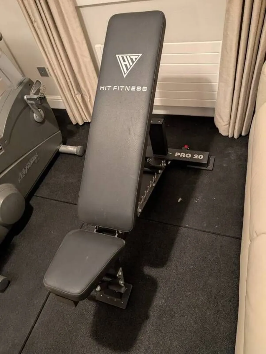 Premium Home Gym Setup: RPM Power 40kg Adjustable Dumbbells, Hit Fitness Pro 20 Bench & Heavy-Duty Rubber Mats - Image 2