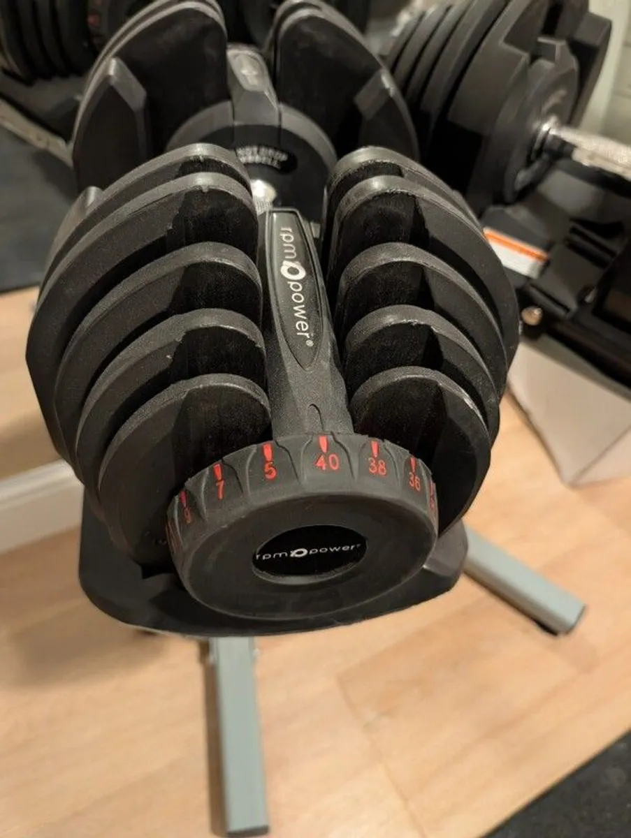 Premium Home Gym Setup: RPM Power 40kg Adjustable Dumbbells, Hit Fitness Pro 20 Bench & Heavy-Duty Rubber Mats - Image 3