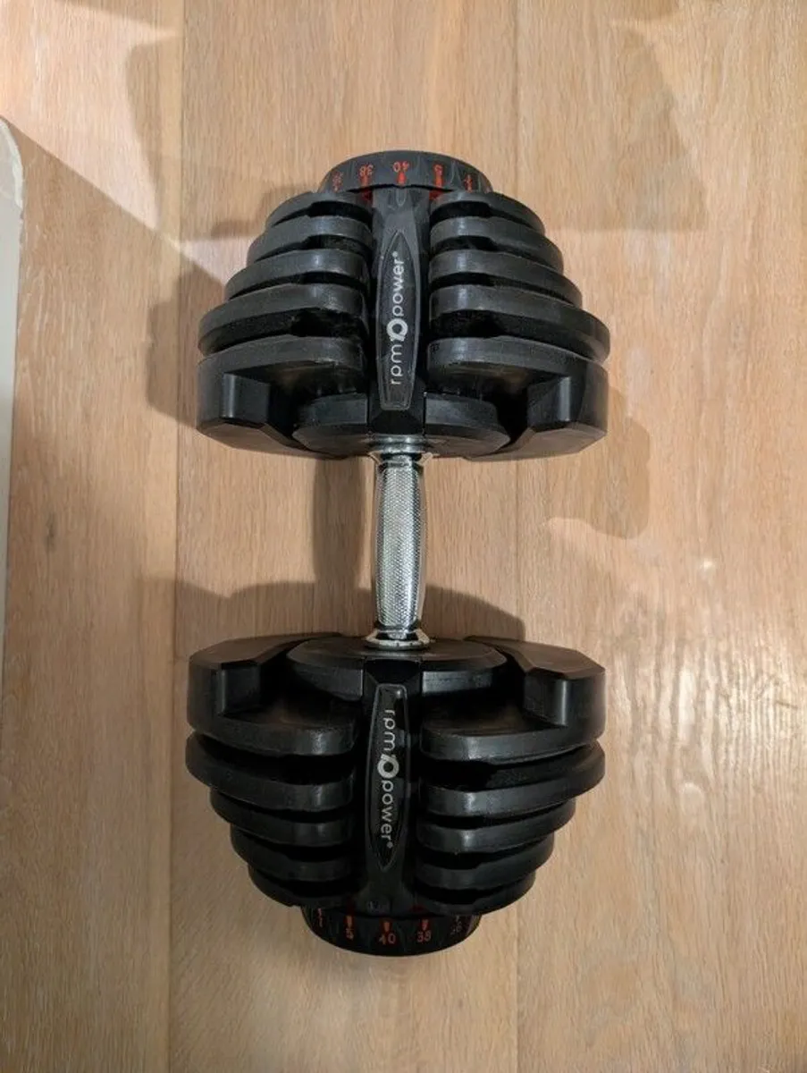 Premium Home Gym Setup: RPM Power 40kg Adjustable Dumbbells, Hit Fitness Pro 20 Bench & Heavy-Duty Rubber Mats - Image 4