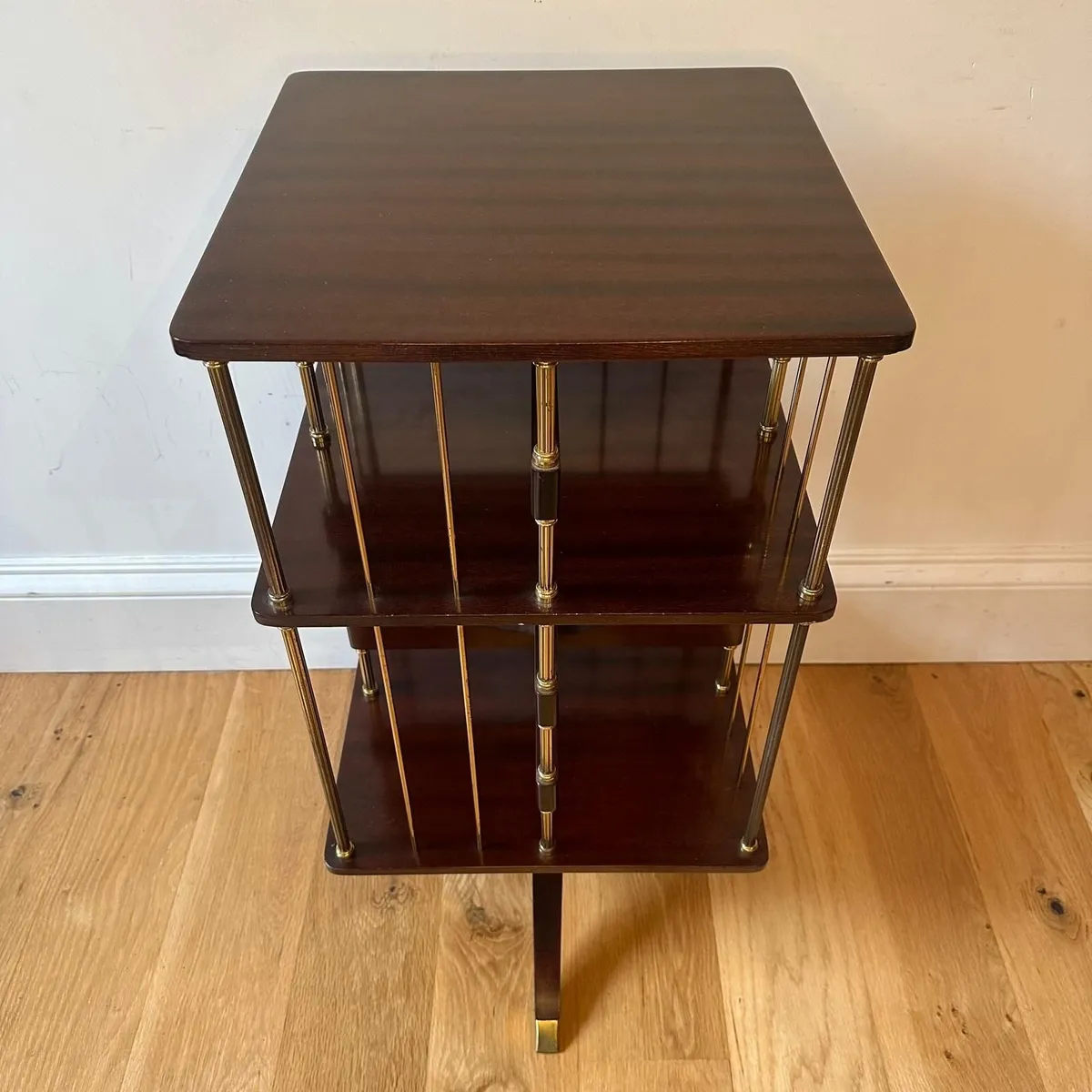 1960s three-tier Revolving Bookcase - Image 2