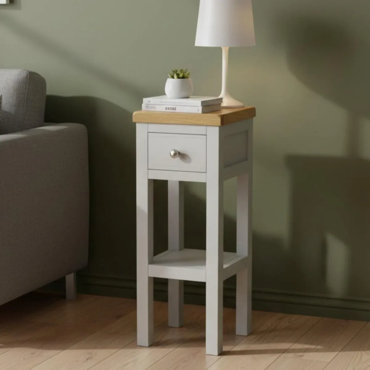 Small Side Table with Drawer Cashmere Console - Image 1