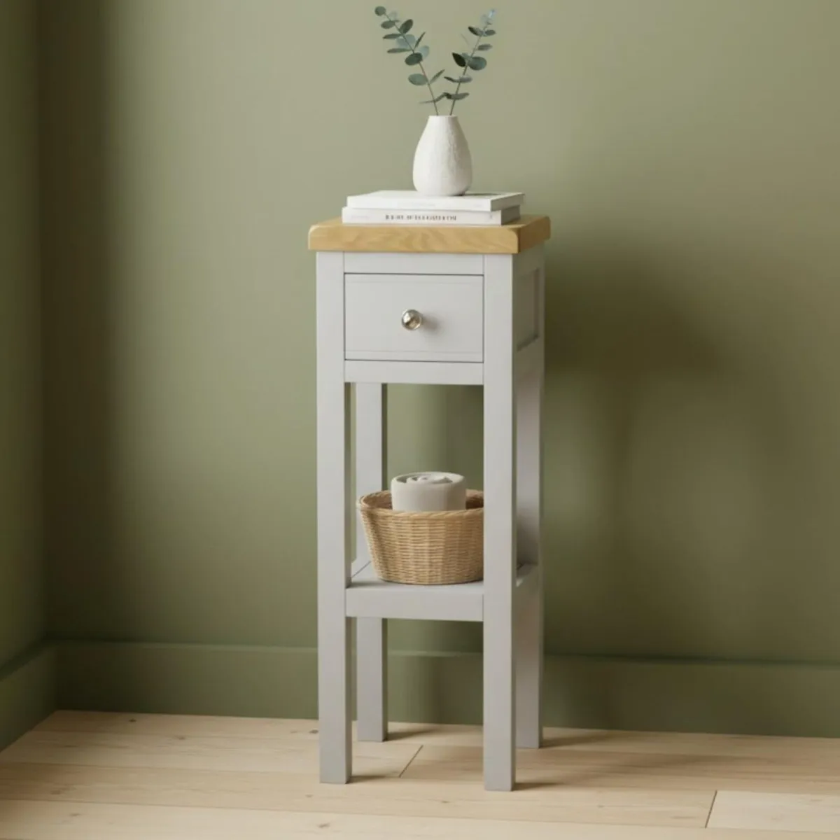 Small Side Table with Drawer Cashmere Console - Image 2