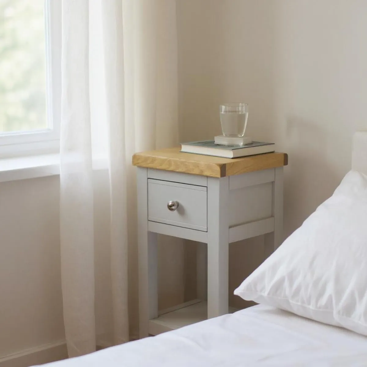 Small Side Table with Drawer Cashmere Console - Image 3