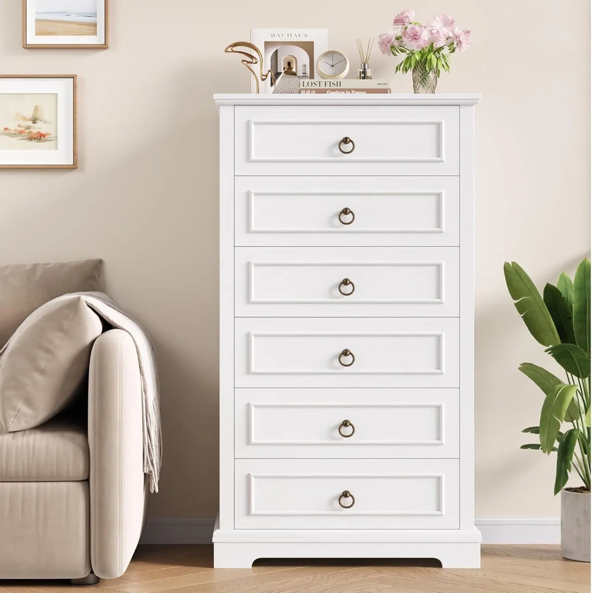 Chest of Drawers Bedroom 131CM Tall Dresser - Image 3