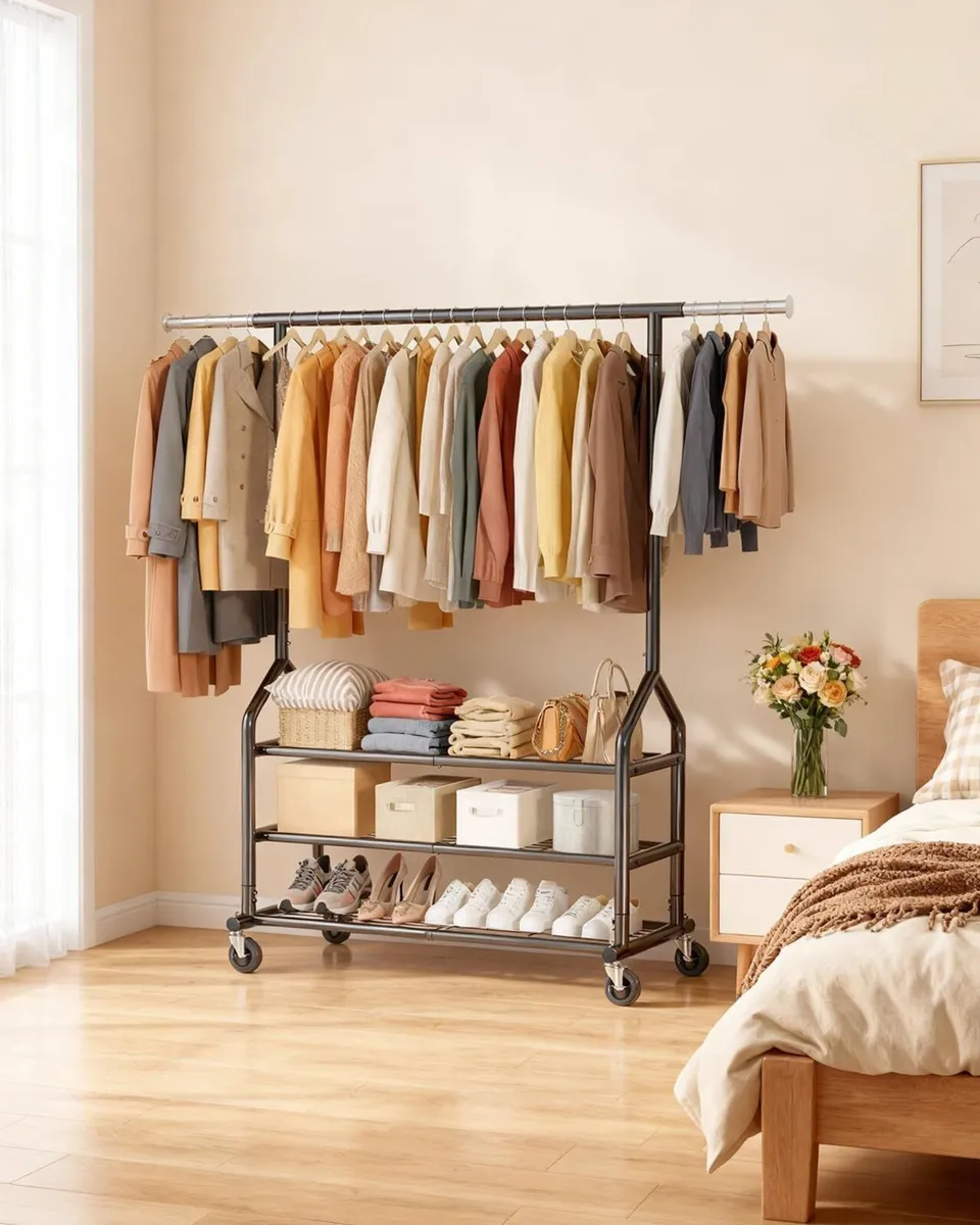Heavy Duty Clothes Rail - Image 2