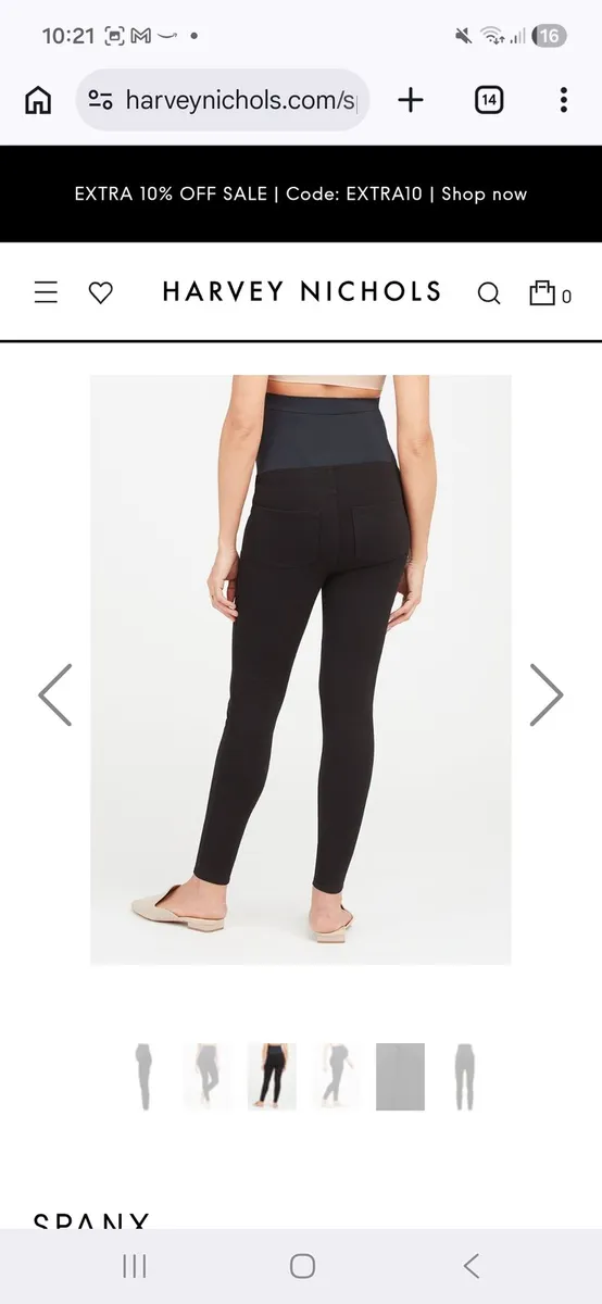 Maternity Spanx black jeans size 10 €15 - Image 3