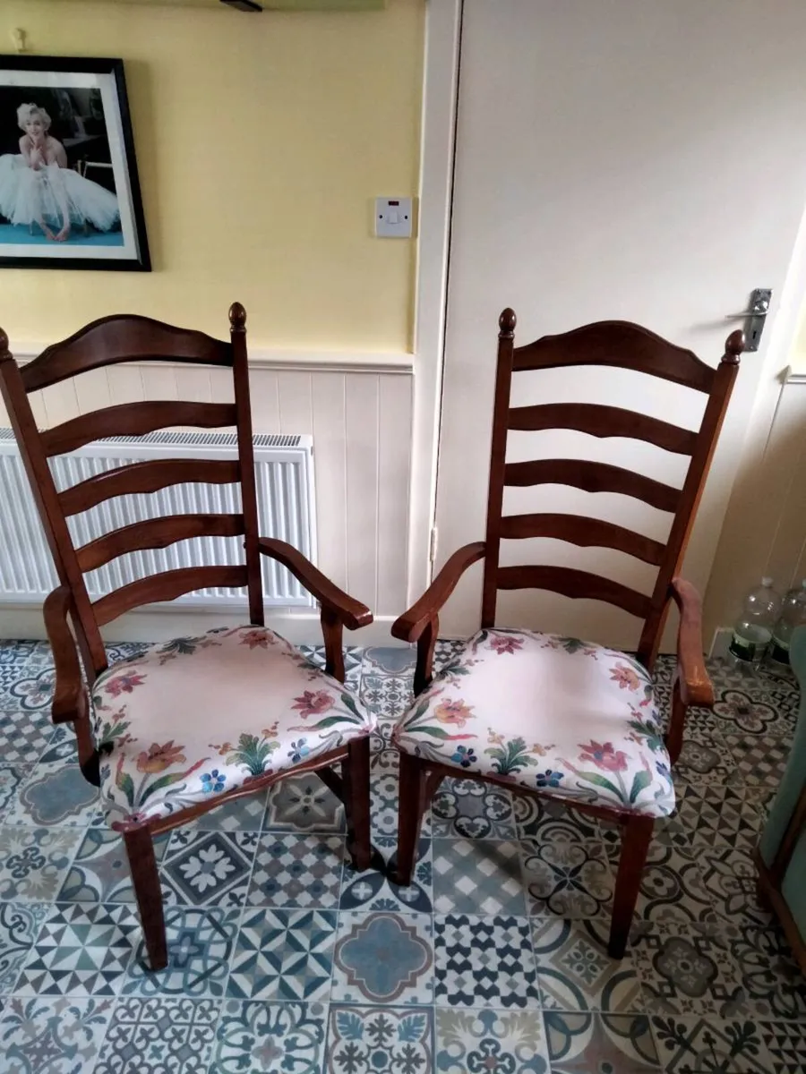 Two Carver Chairs - Image 1