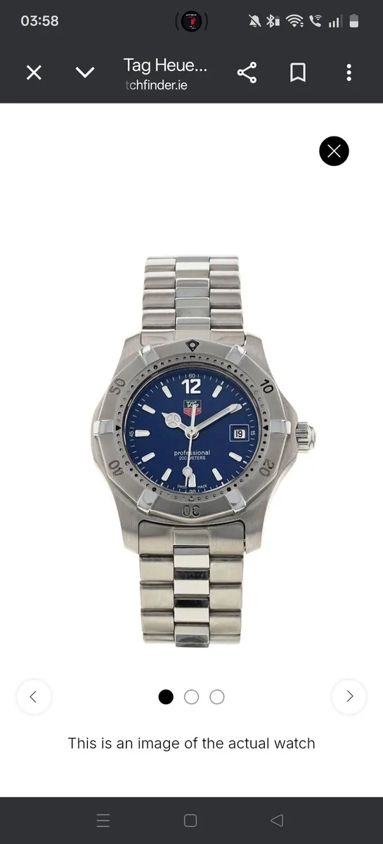 Tag Heuer 2000 professional watch - Image 2