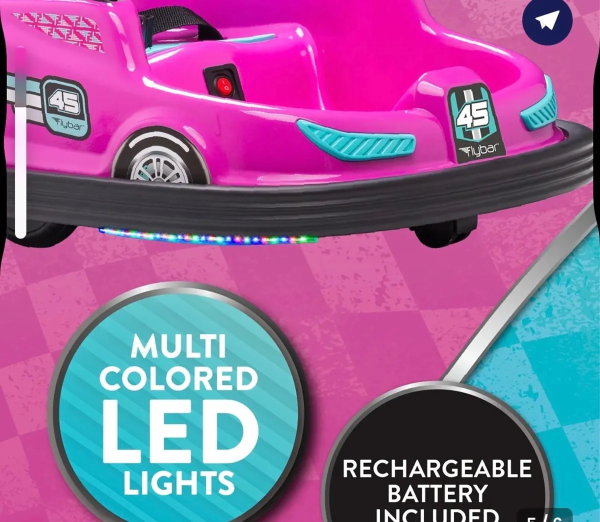 Flybar FunPark Racer 7.2V Lithium Electric Bumper - Image 3