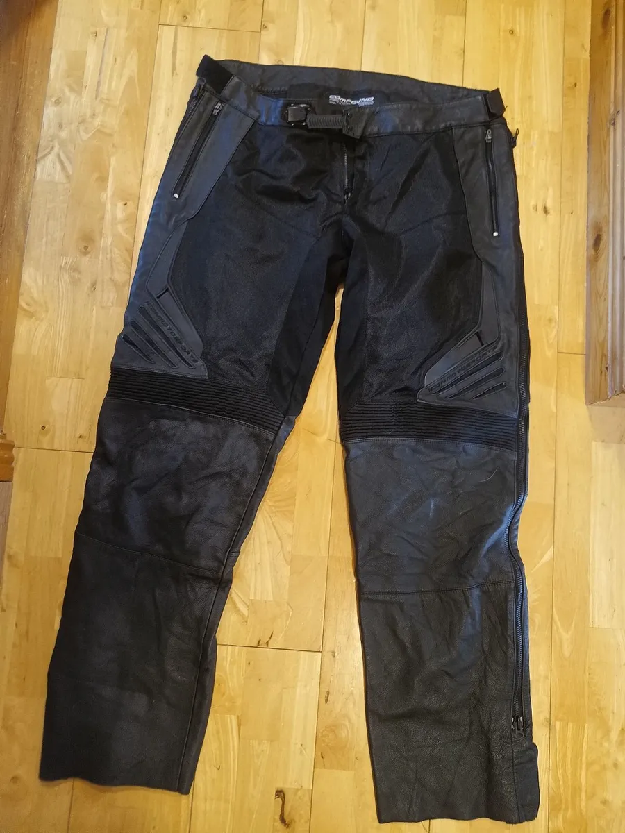Brand new Icon leather motorcycle overpant 38-42 - Image 1