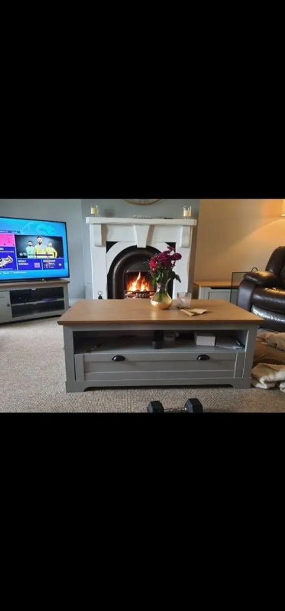 coffee table & matching tv unit - Image 2