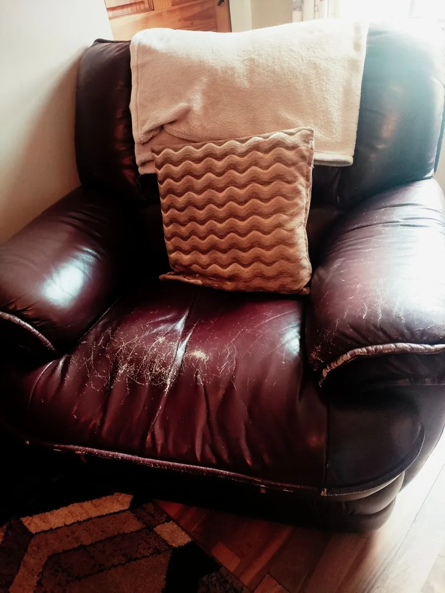 Recliner Couch & 2 recliner chairs - Image 4