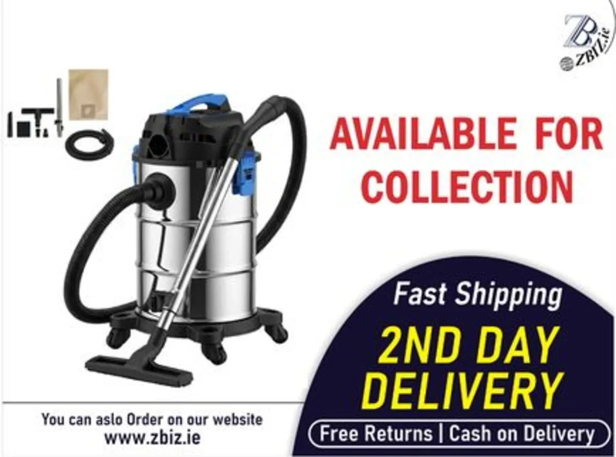 Wet Dry Dust Extractor Vacuum Industrial 40L - Image 1
