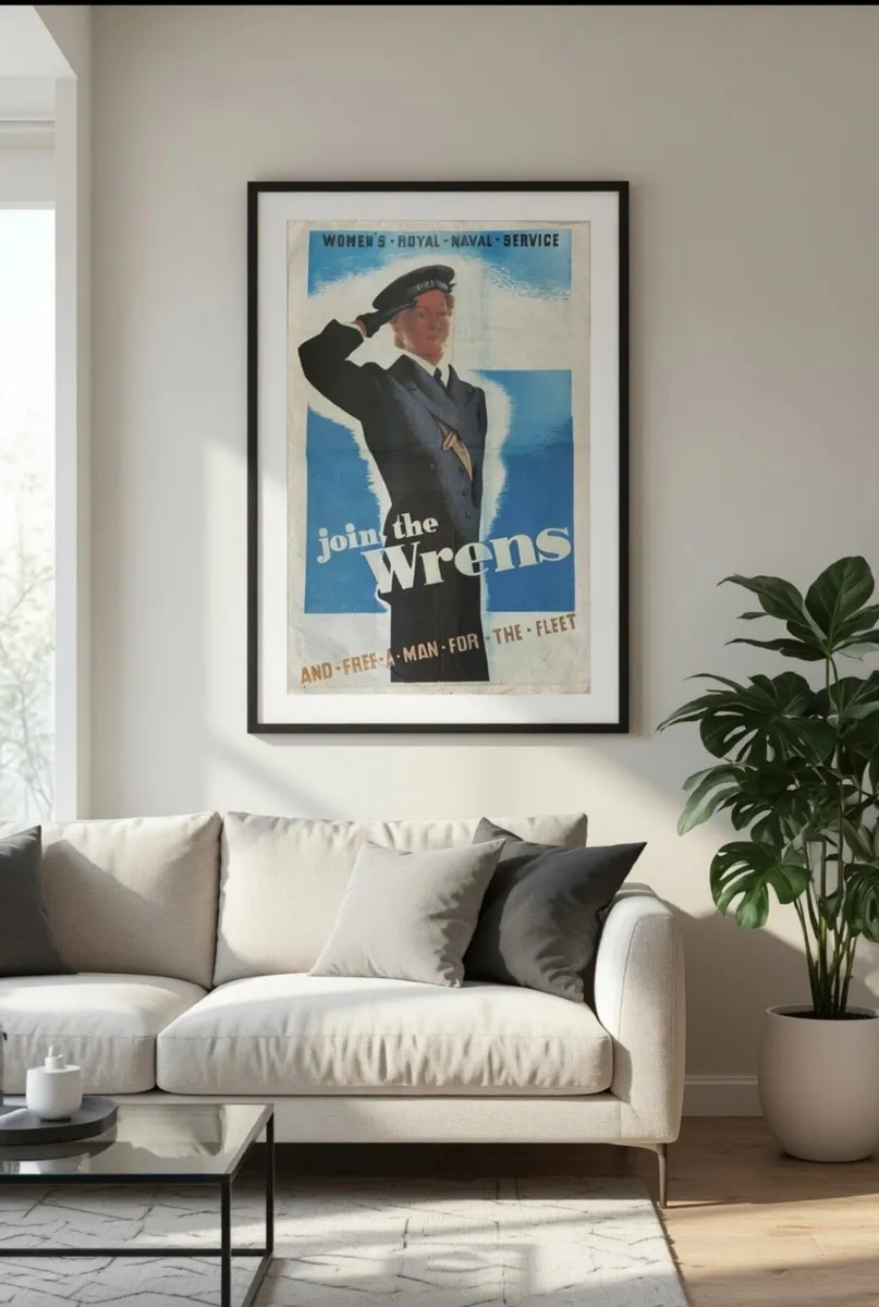 Original Join The Wrens Poster- And Free a Man - Image 3