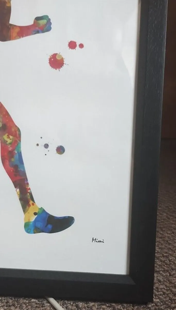 Large Custom-framed Motivational Running Art - Image 4