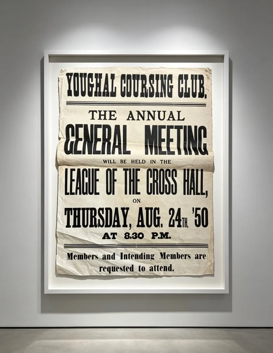 1950 Original Youghal Coursing Club Poster - Image 3