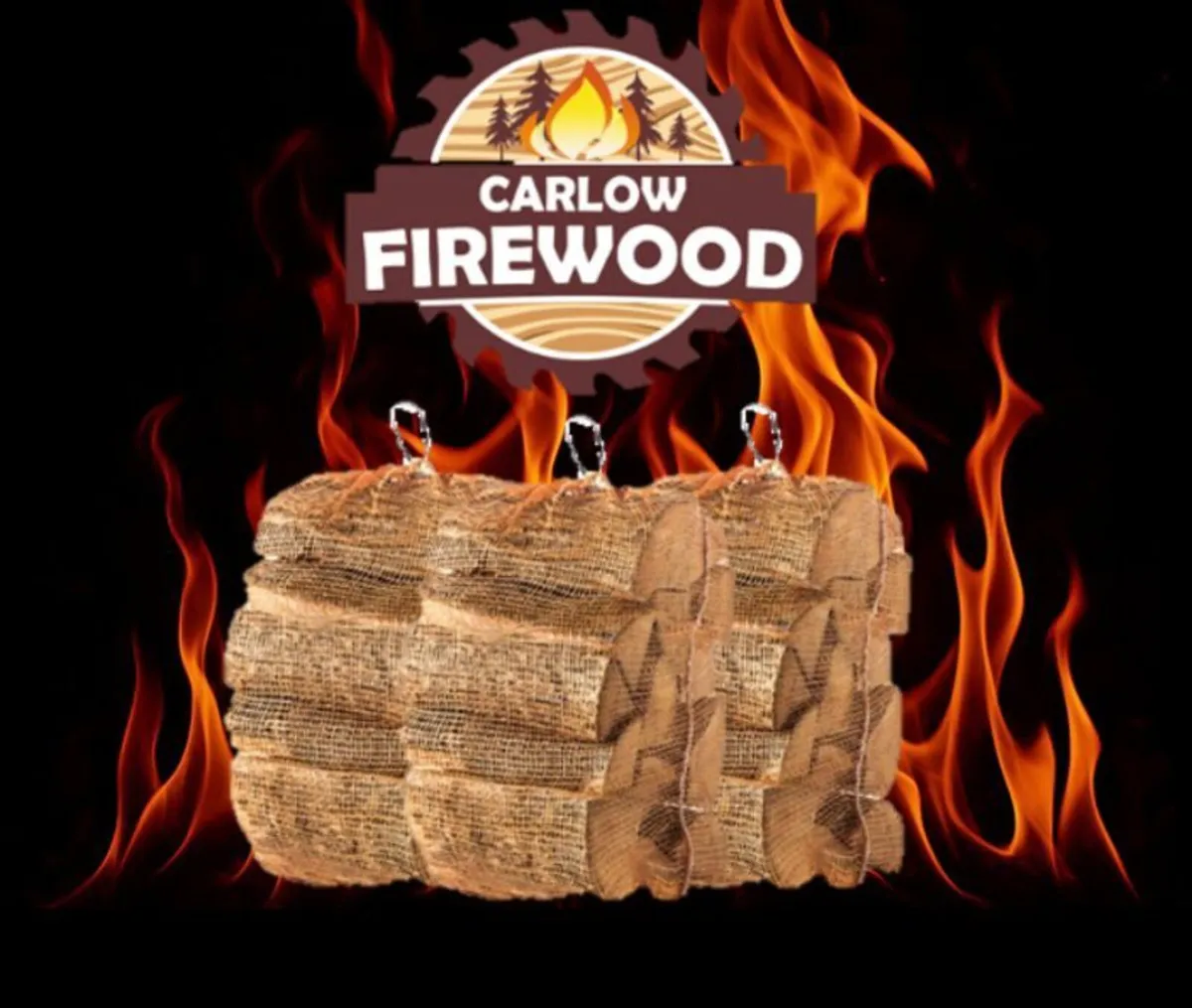 Kiln dried ash firewood bags