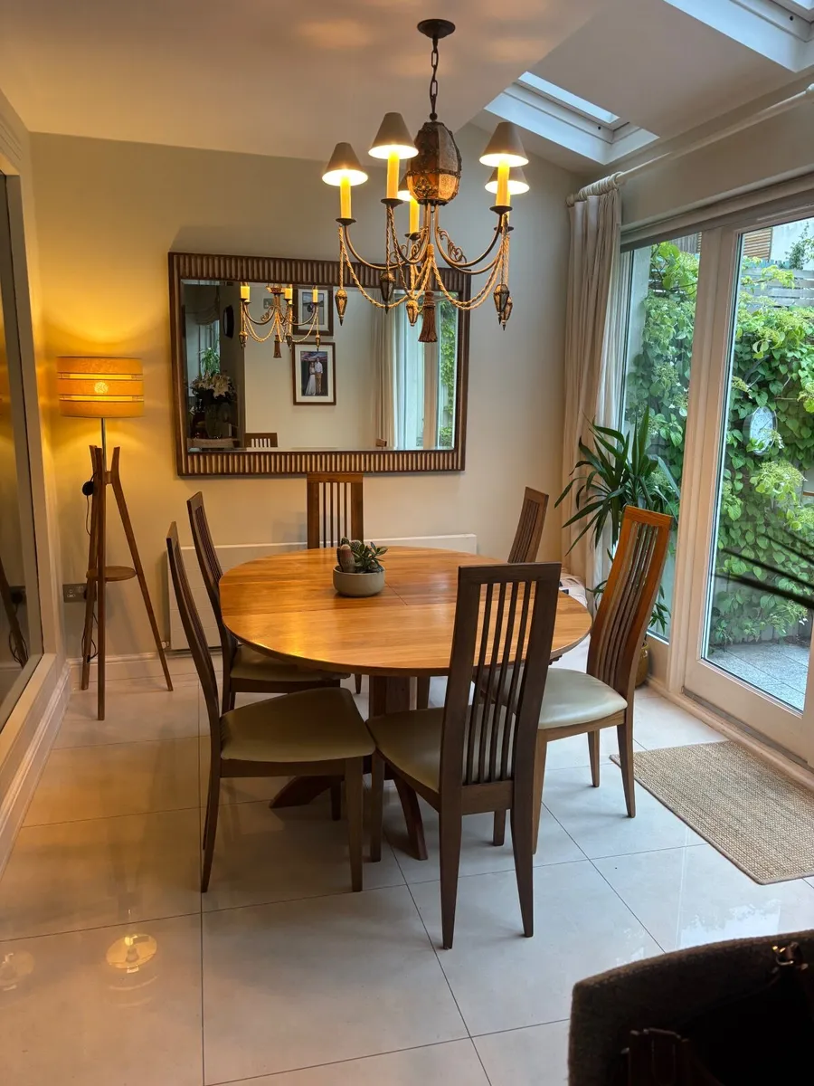 Fineline solid walnut Dining suite - Image 1