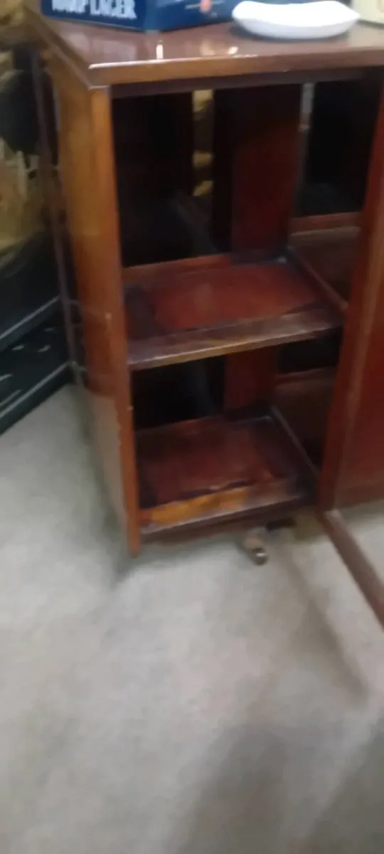 Edwardian Revolving Glazed Bookcase - Image 2