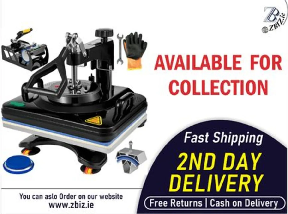 Heat Press 5-in-1 Multi-Use for Custom Designs - Image 1