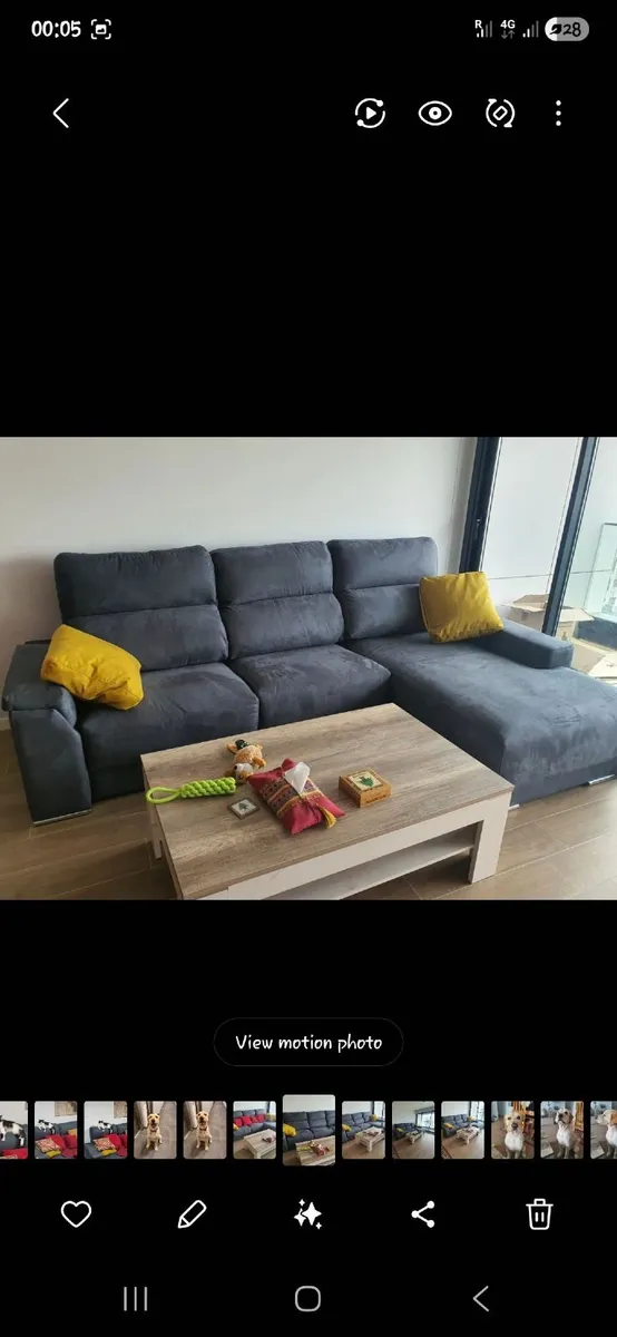 Sofa 3 seater ( dark blue/grey) - Image 2