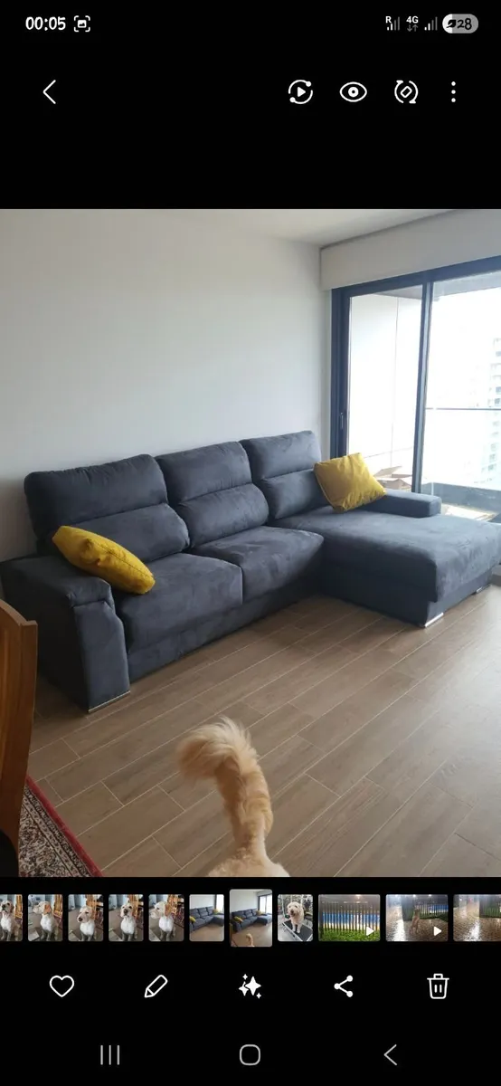 Sofa 3 seater ( dark blue/grey) - Image 3