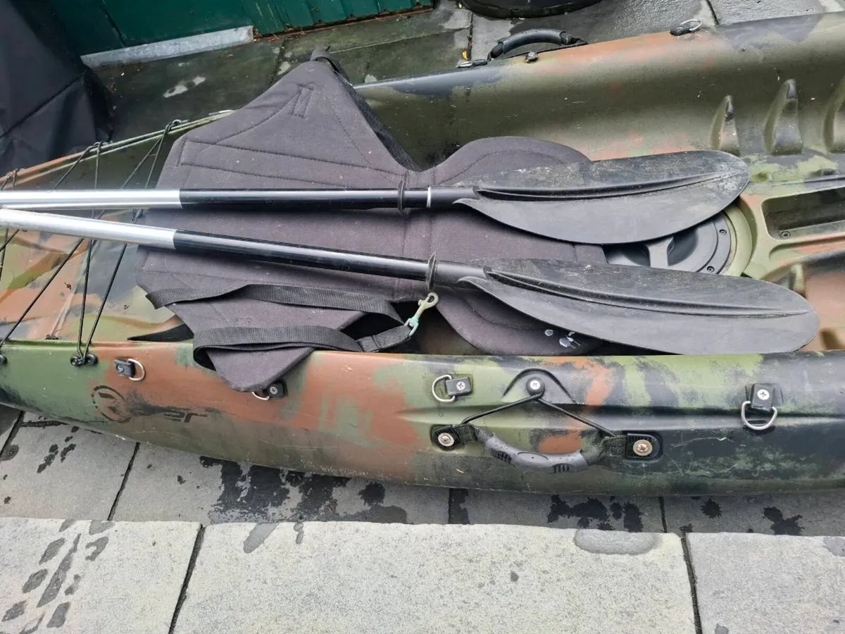 Single Sit-On-Top Kayak (Camo) – Excellent Conditi - Image 3