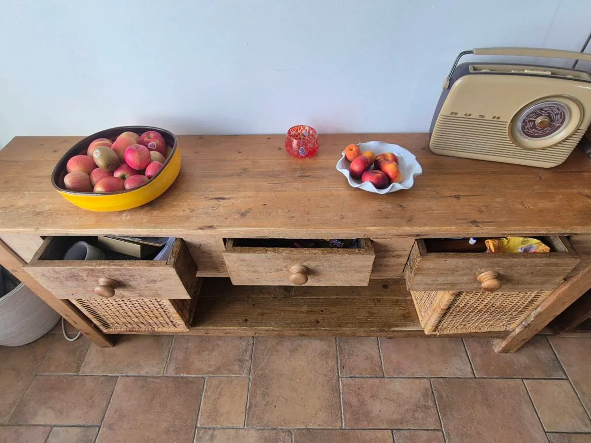 Antique Pine Sideboard - Image 2