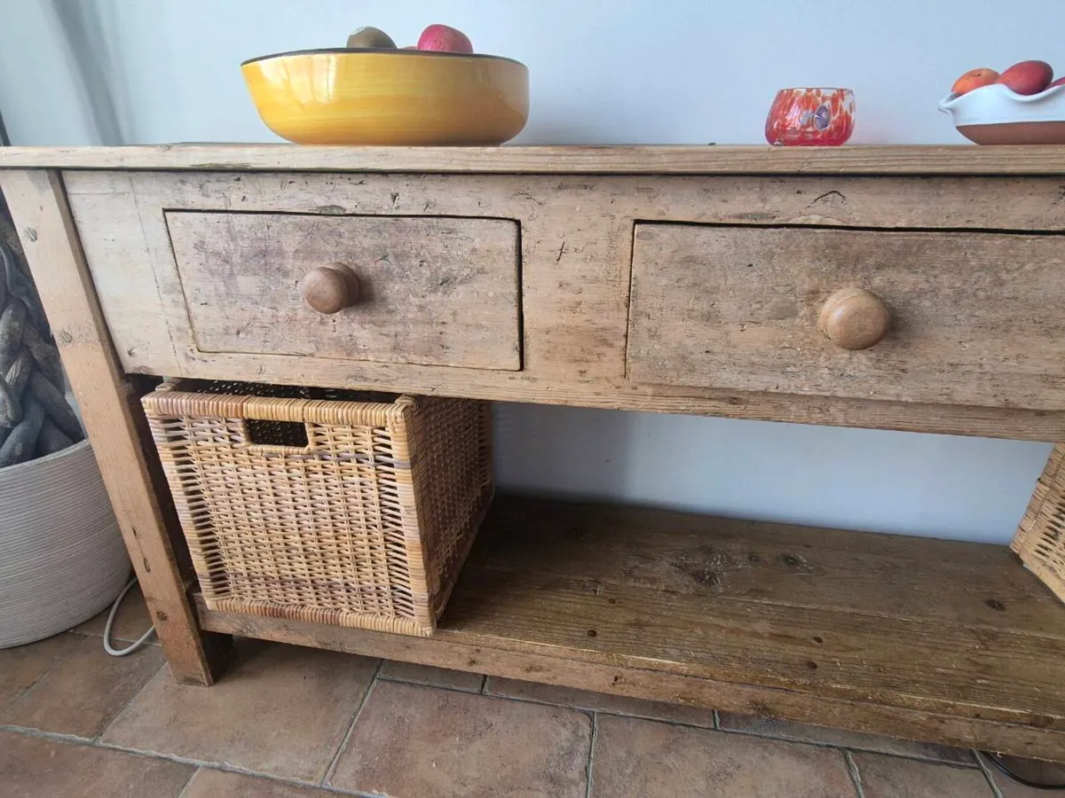 Antique Pine Sideboard - Image 3