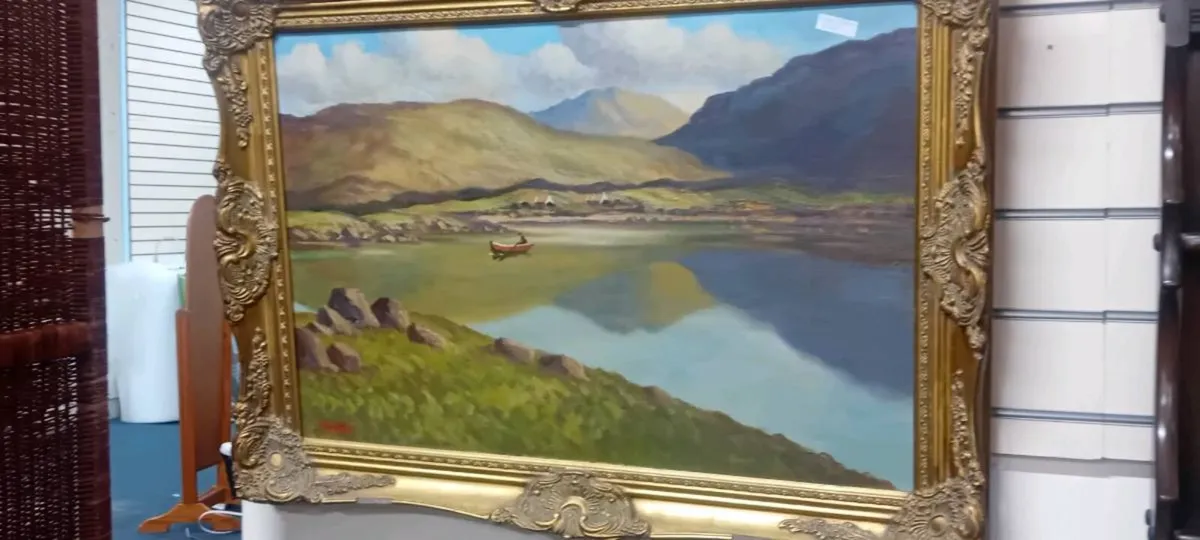 Large Oil On Canvas "Galway"Painting