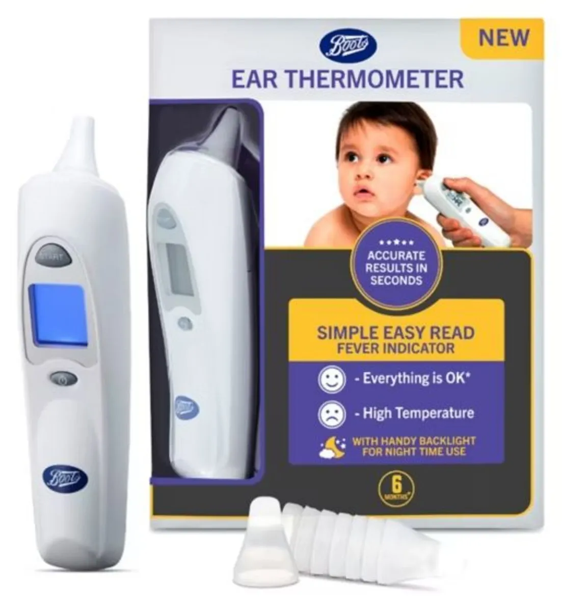 boots baby electronic ear thermometer