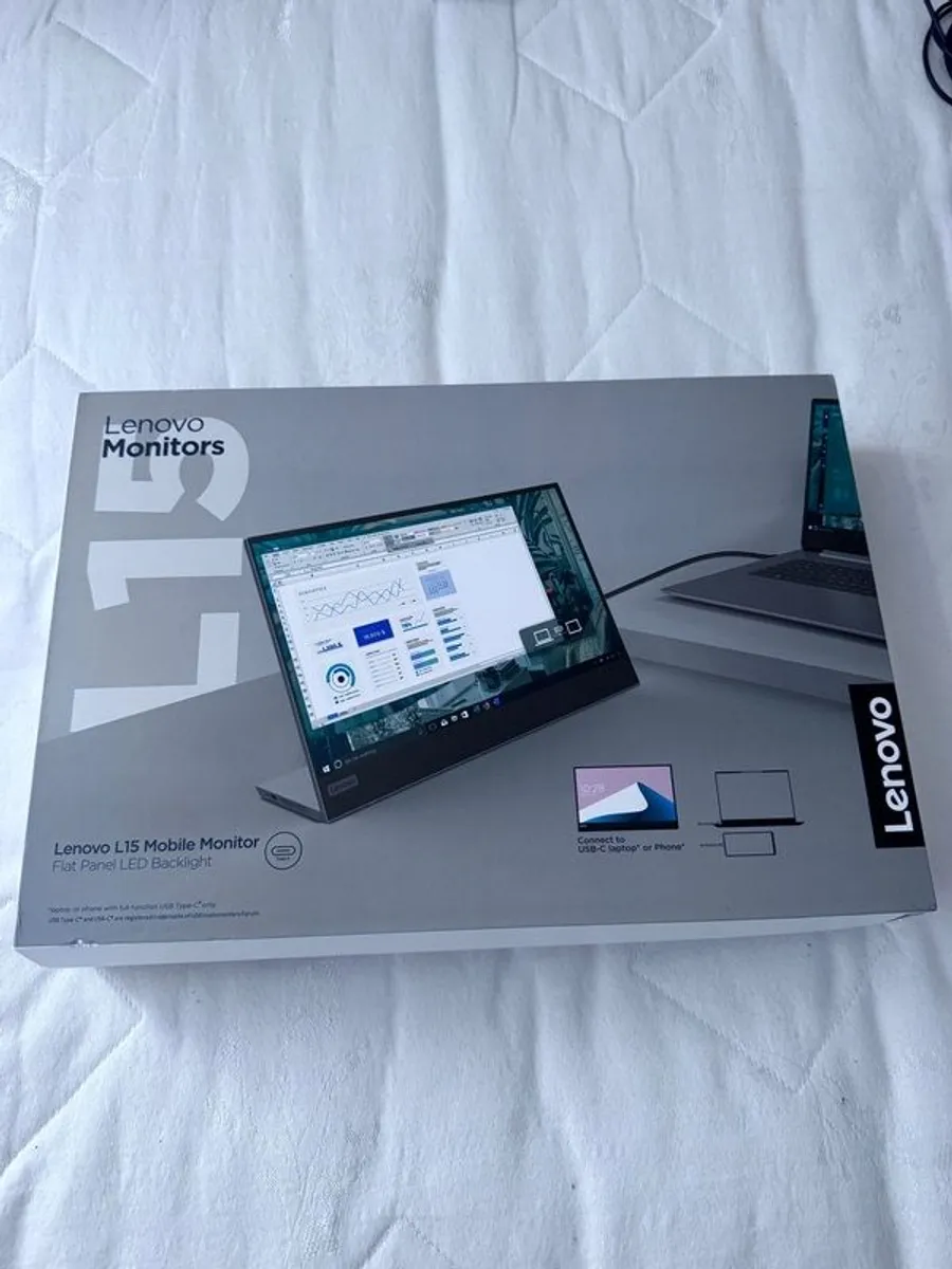 Lenovo L15 Portable USB-C Monitor + Logitech G703 LIGHTSPEED Gaming Mouse - Image 2