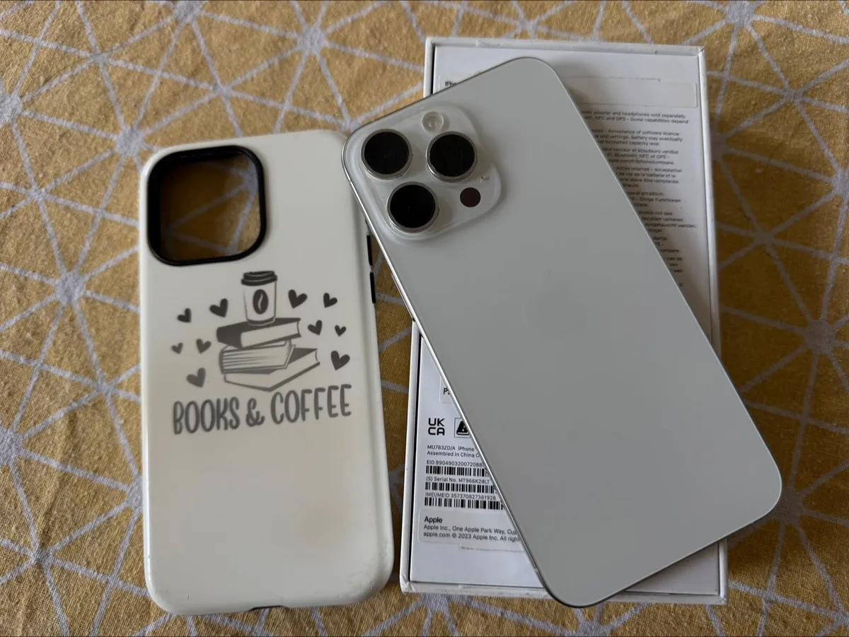 iPhone 15 pro max 256gb white Titanium - Image 1