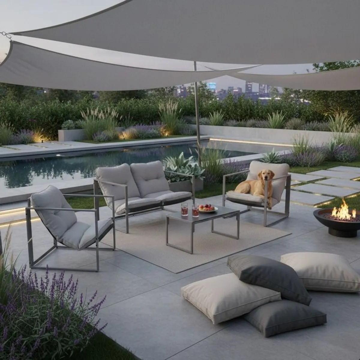 Roma Garden Sofa Set with Table & Chairs Outdoor Patio Furniture Ireland - Image 4