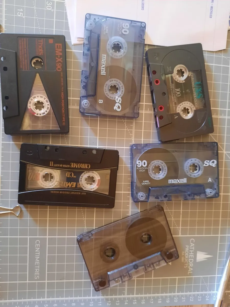 6 High quality Chrome Cassette Tapes Mix tapes - Image 1