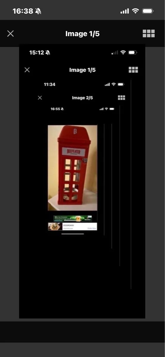 Very Rare Beefeater London Metal Display Box - Image 1