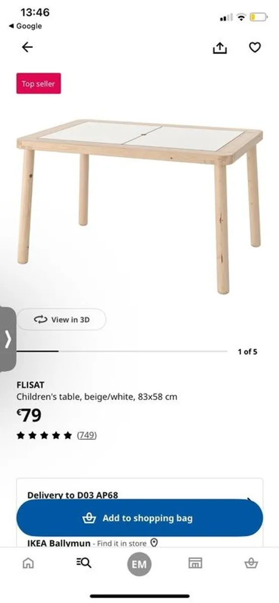 childrens table and chairs - Image 2