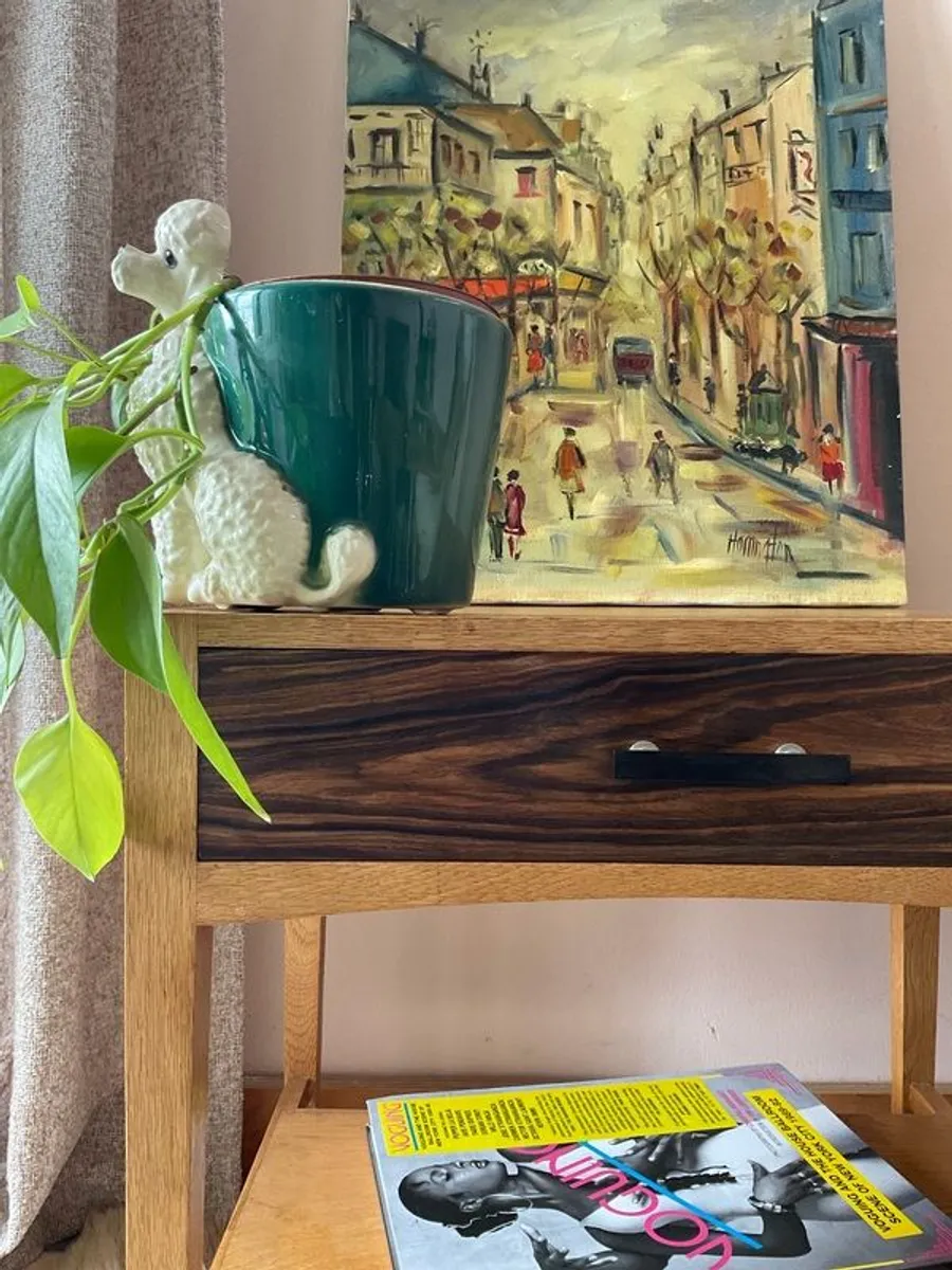 Mid century modern danish side table end - Image 4