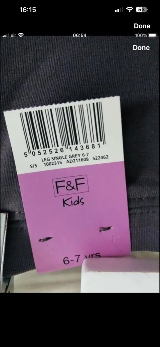Girls BNWT legging age 6/7 €3 - Image 4
