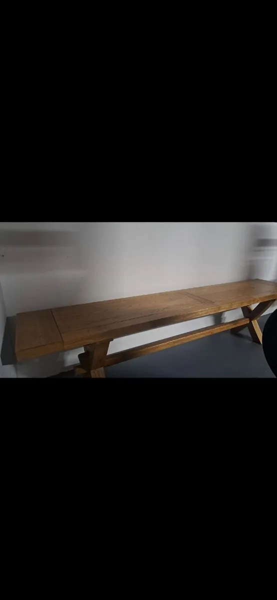 Oak Dining Bench - Image 1