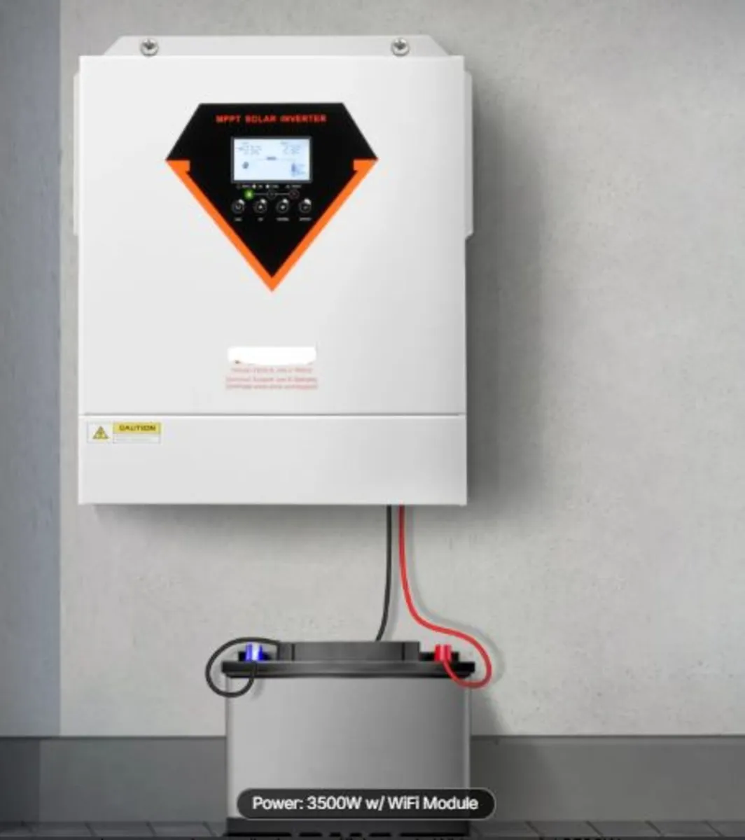 Hybrid Solar Inverter, 3500W, All in One Pure Sine - Image 3