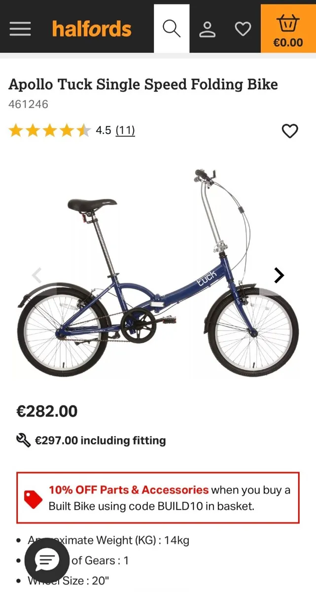 Foldable Apollo Tuck Bike - Image 1
