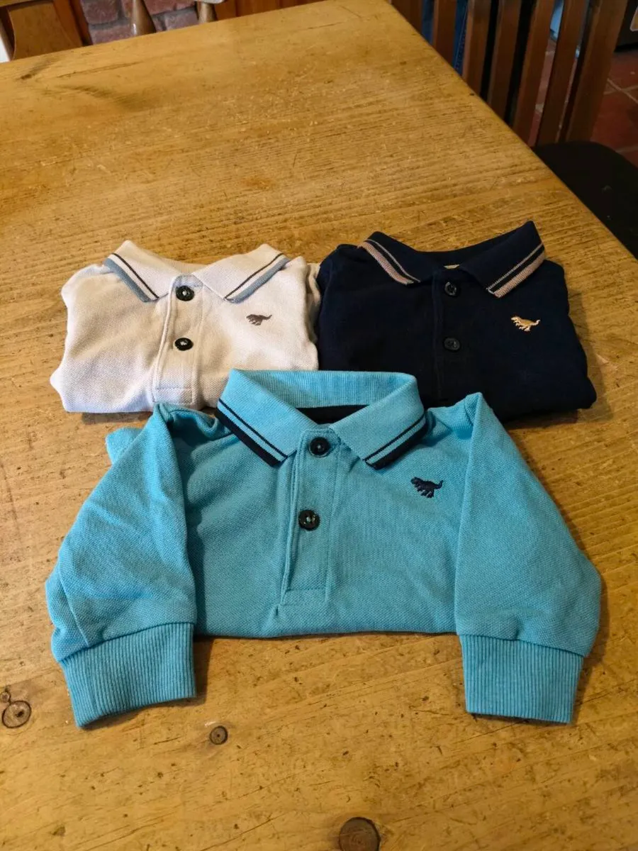Boys Next 3 polo shirts, 1 long sleeve, 2 short sl - Image 1