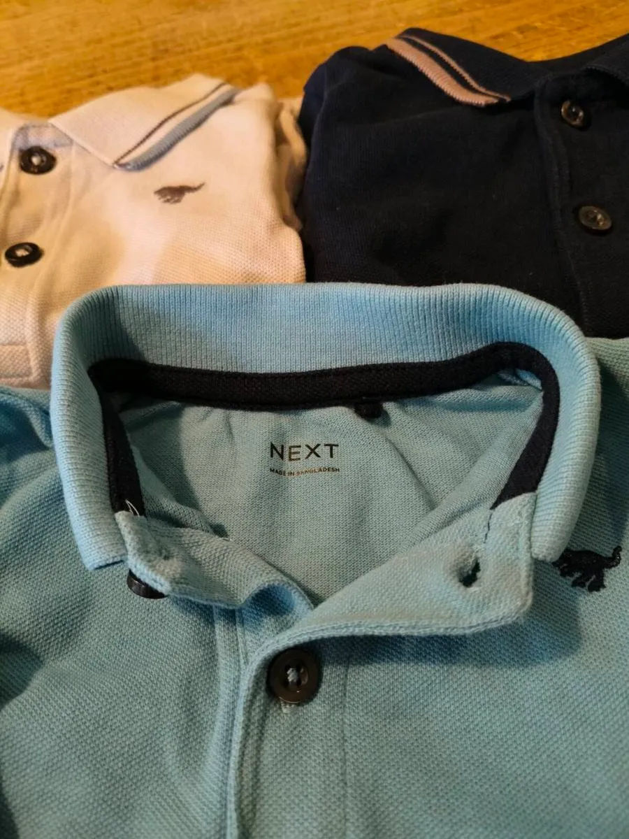 Boys Next 3 polo shirts, 1 long sleeve, 2 short sl - Image 2
