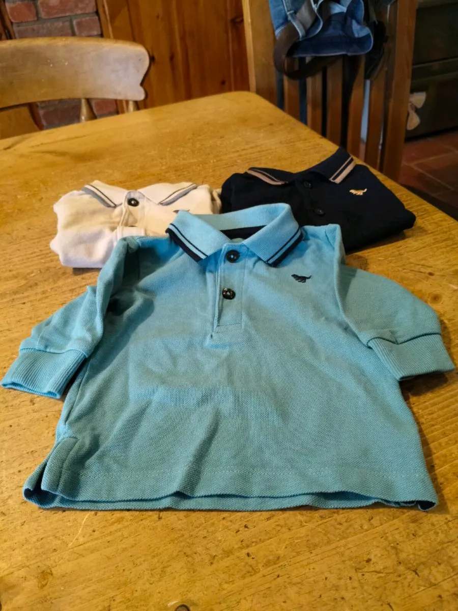 Boys Next 3 polo shirts, 1 long sleeve, 2 short sl - Image 3