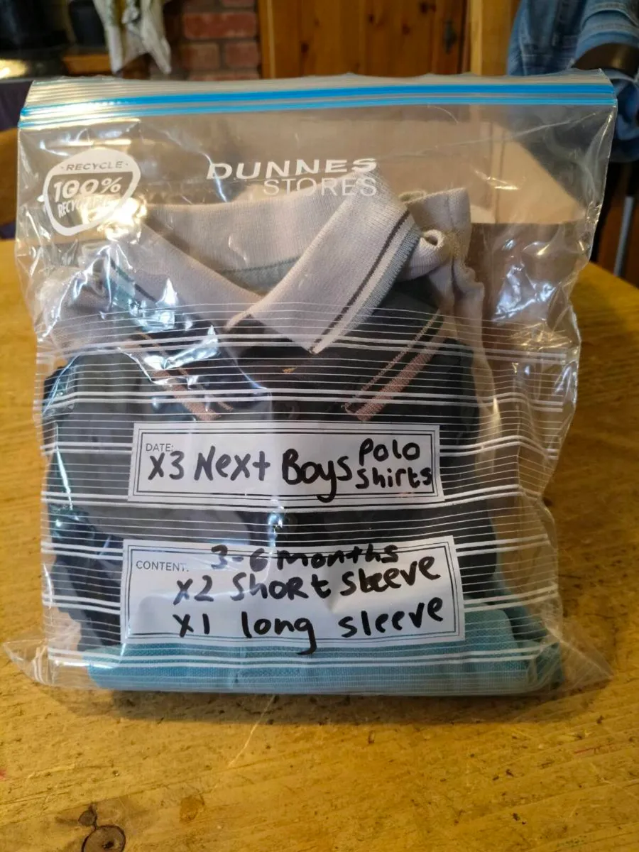 Boys Next 3 polo shirts, 1 long sleeve, 2 short sl - Image 4