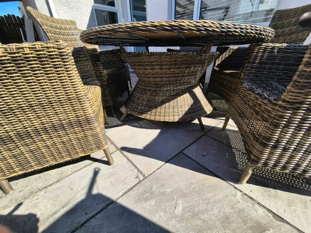 6 seat rattan garden furniture - Image 3