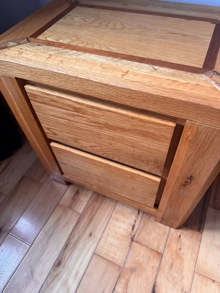 Solid Oak Bedside Locker - Image 4